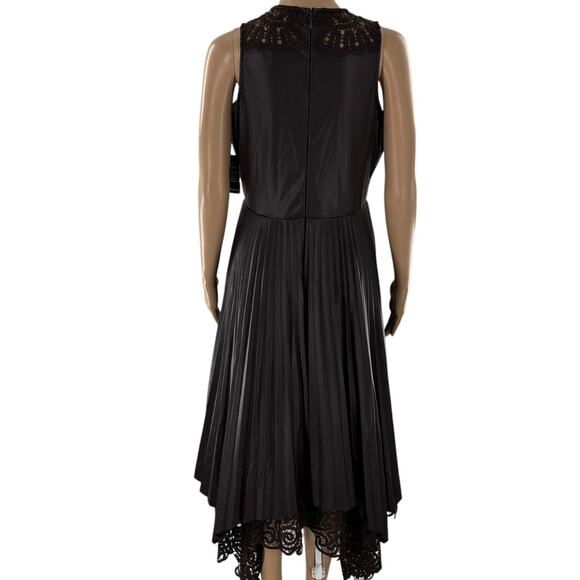 Boston Proper Brown Sleeveless Faux Leather Midi Dress - Picture 8 of 12